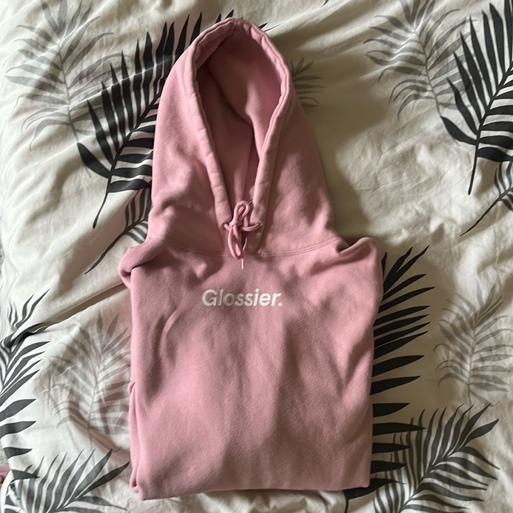 Glossier Original Pink Hoodie